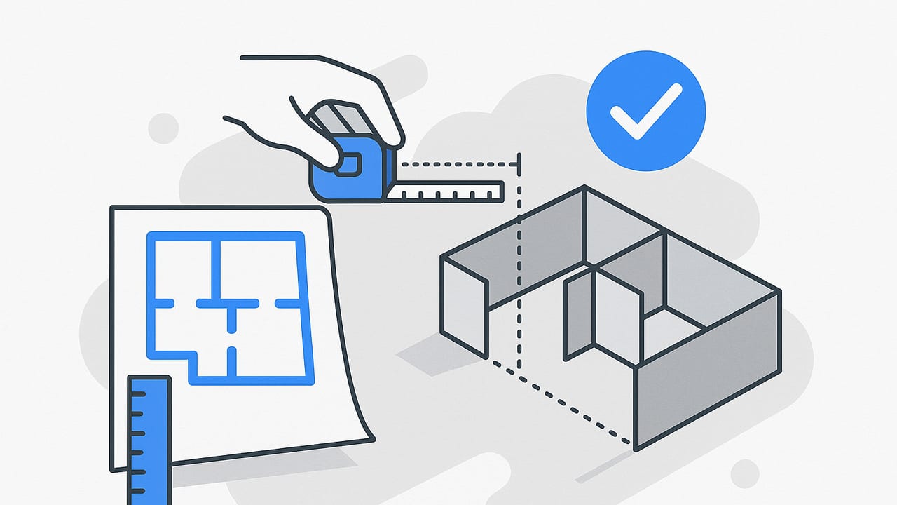 Room Scale Accuracy in 3D Floor Plans: Methods and Workflow