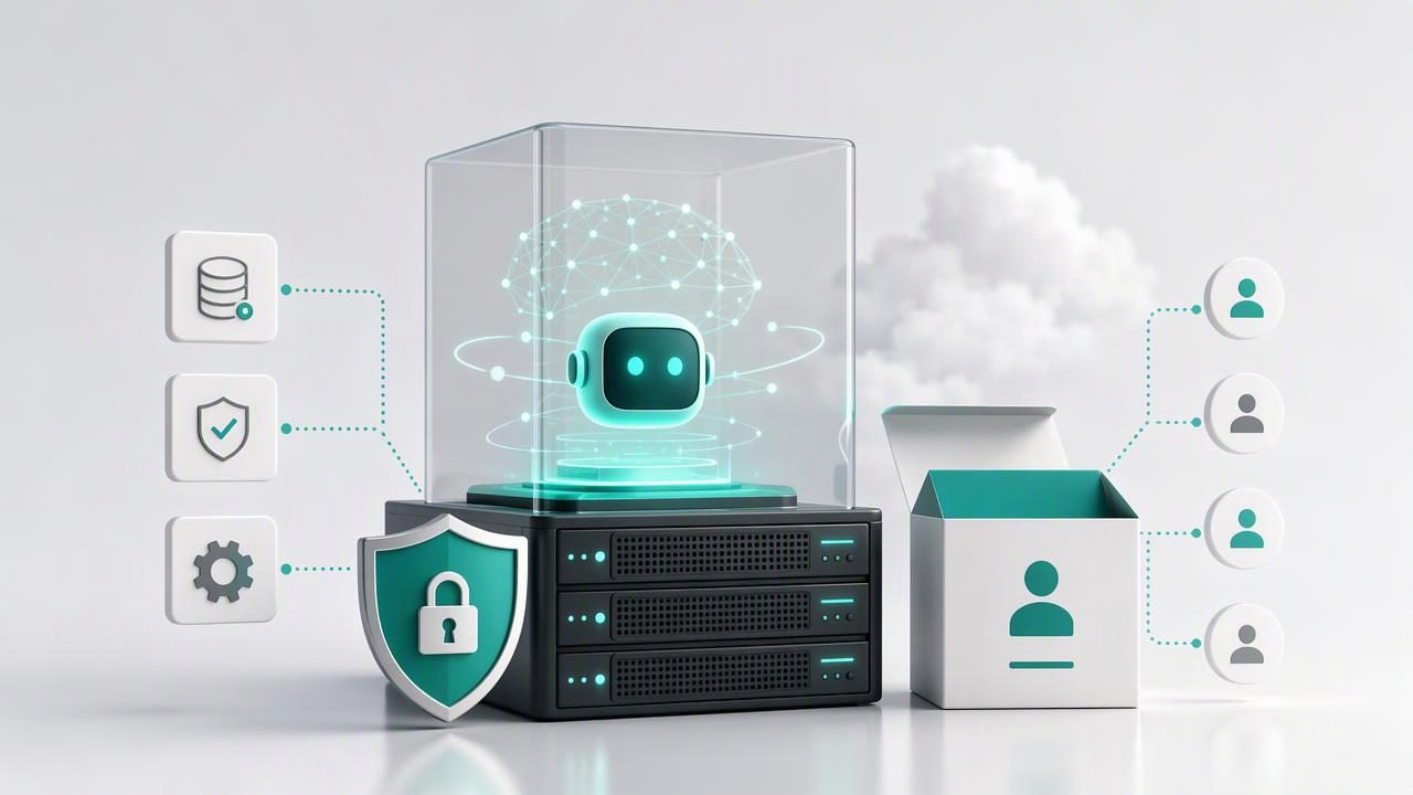 Software autohospedado de agentes de IA para marca white label