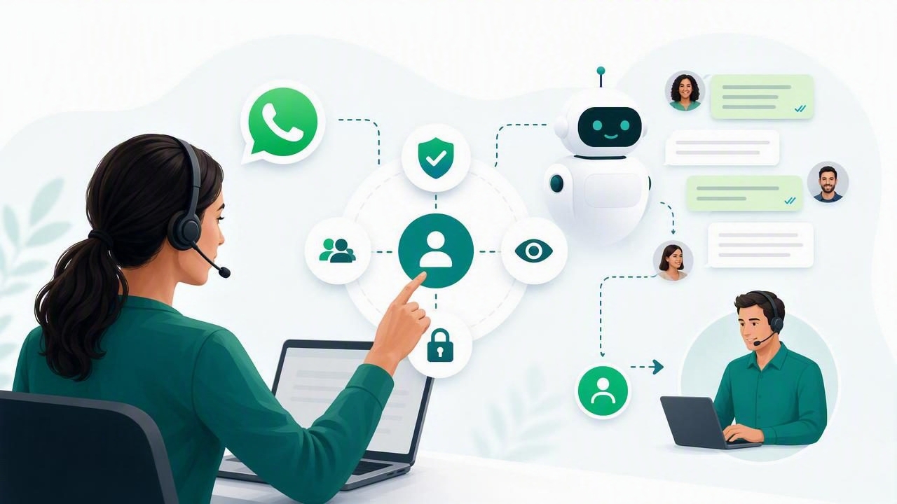 Cómo lograr mayor control humano en agentes de WhatsApp
