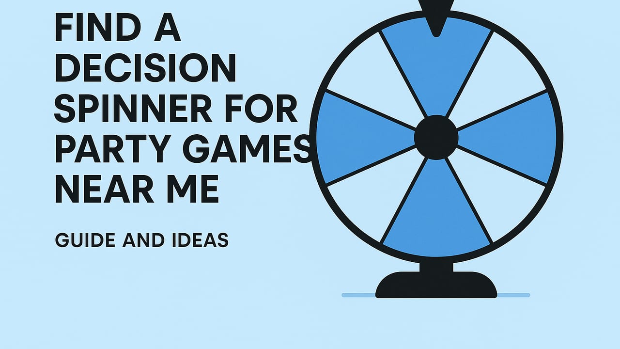 Find a Decision Spinner for Party Games Near Me: Guide and Ideas
