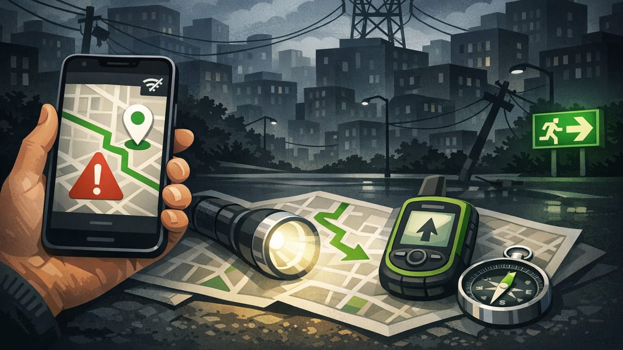 Emergency Navigation During a Power Outage (Offline iPhone Guide)