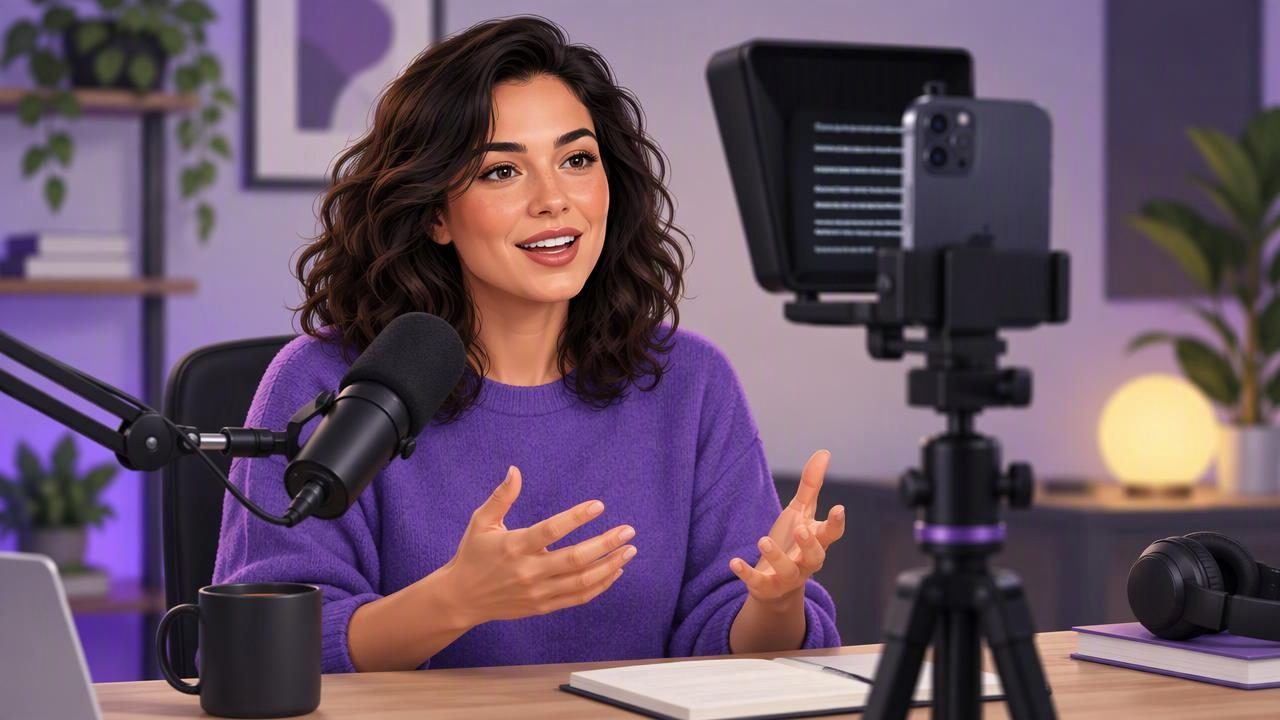 Video Teleprompter Guide for Podcasters: Read Naturally on Camera