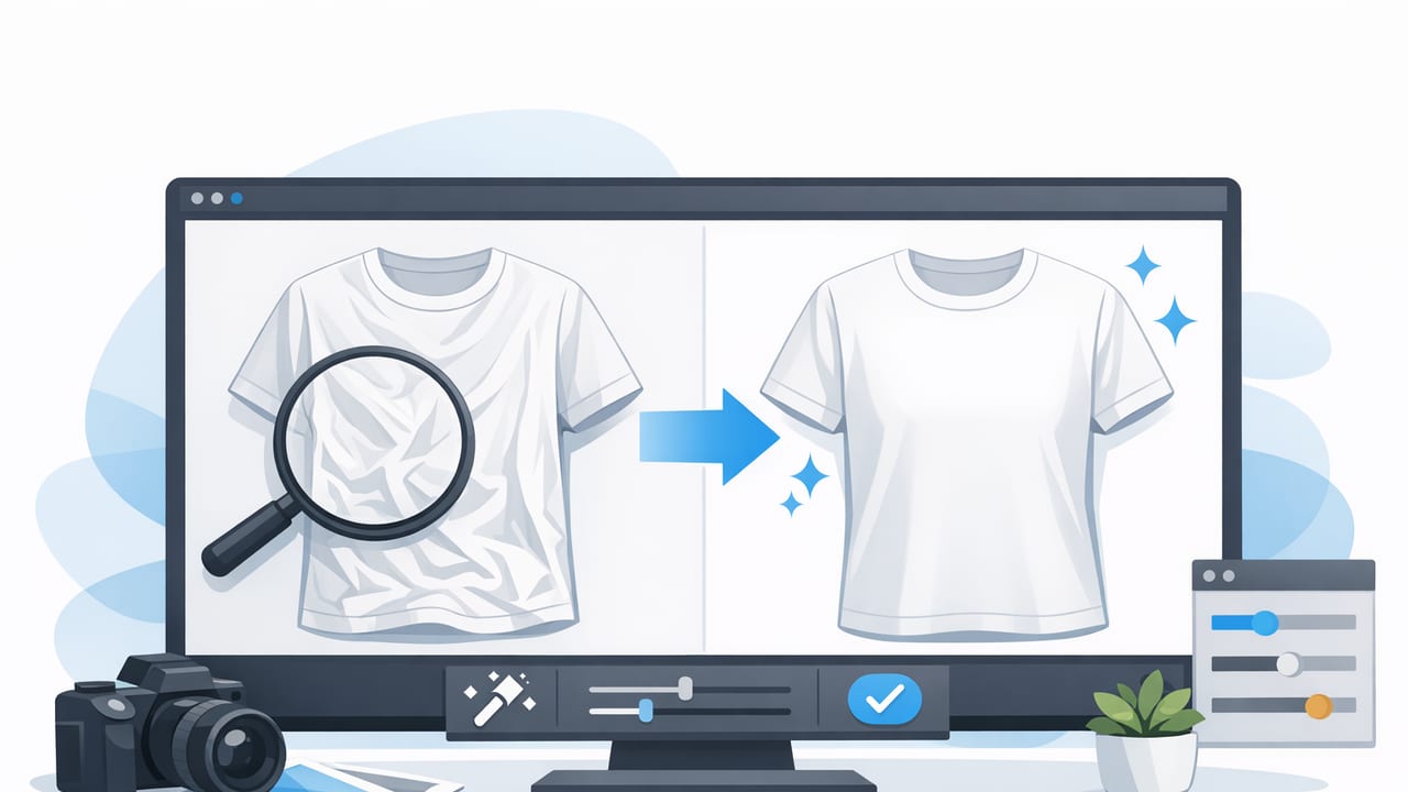 How to Remove Wrinkles From Clothing Photos (Fast, Natural Results)
