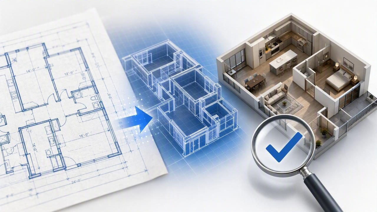 Blueprint to 3D Converter: How to Verify Render Accuracy