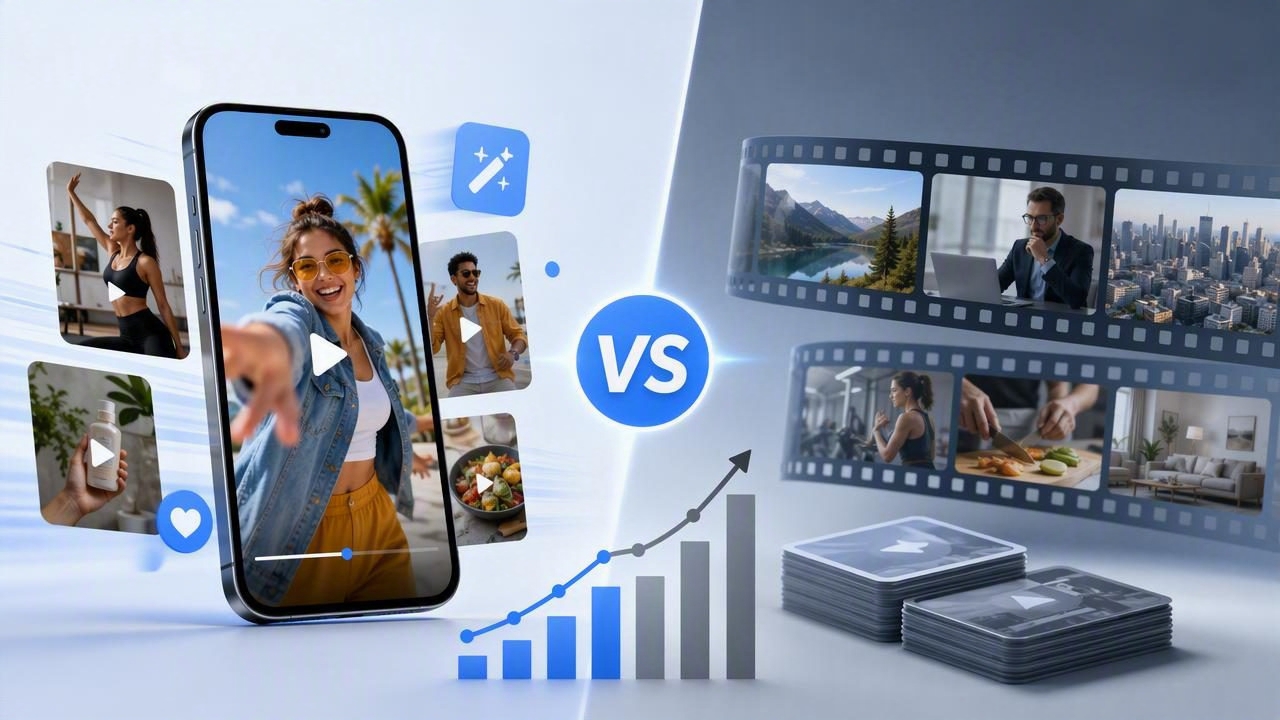 Short Form Ad Generator vs Stock Video Ads: What Performs Better?