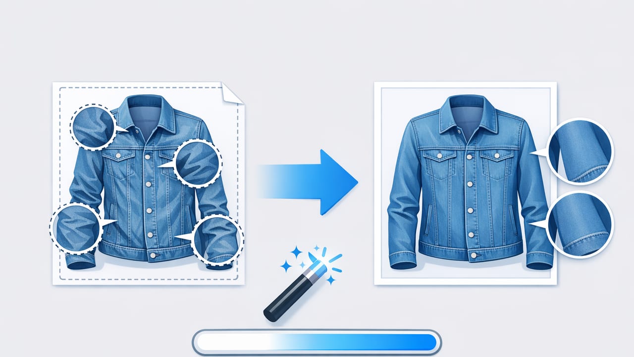 How to Remove Creases From Denim Jacket Photos (Clean, Natural Look)