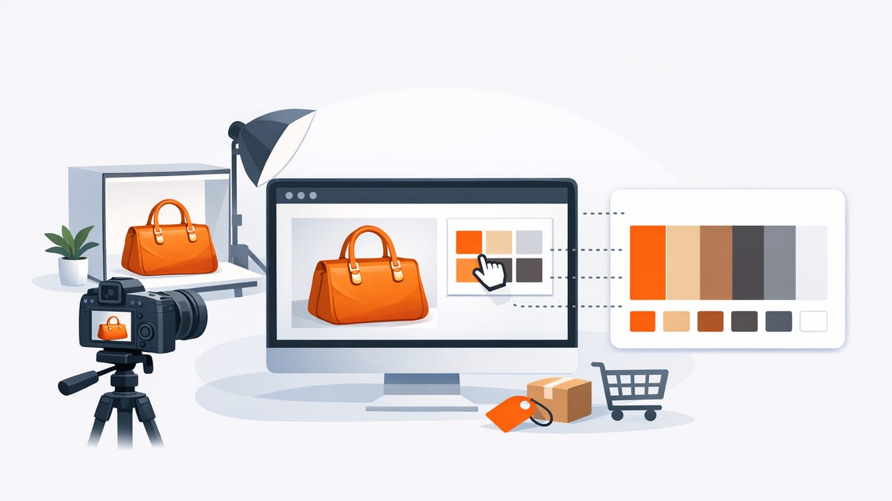 HEX Palette Extraction Workflow for Ecommerce Product Photos