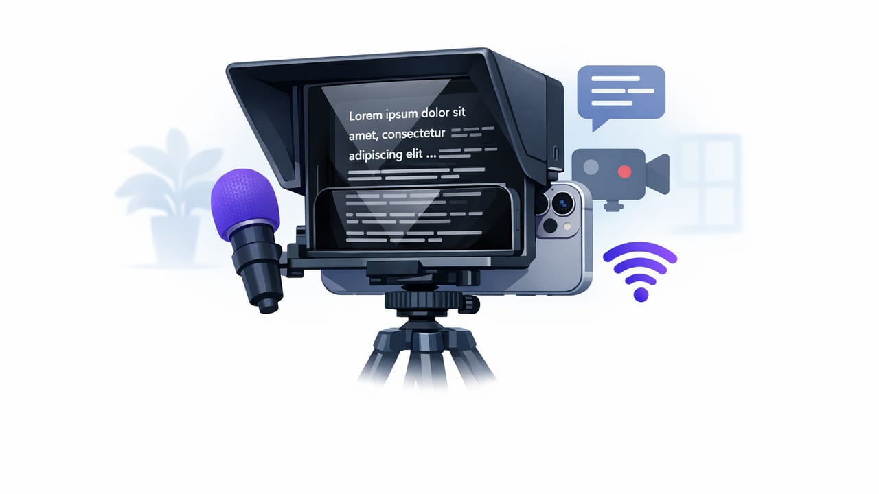 Teleprompter for iPhone Setup Checklist: Eye Contact, Audio, Subs