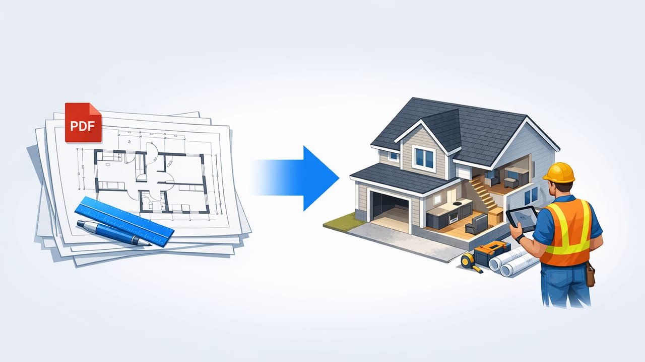 Contractor-Friendly 3D Model From PDF Plans: A Practical Workflow