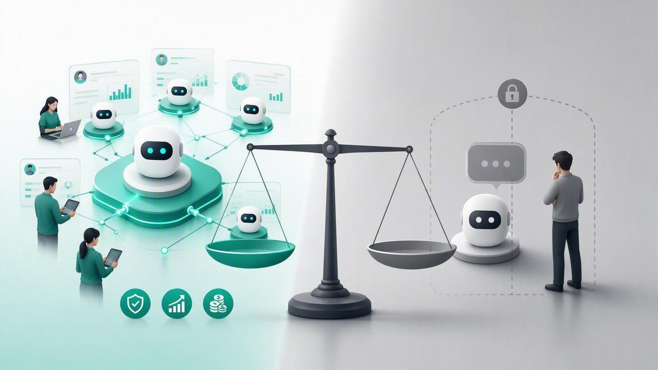 Plataforma para agencias de IA vs chatbots de un solo cliente