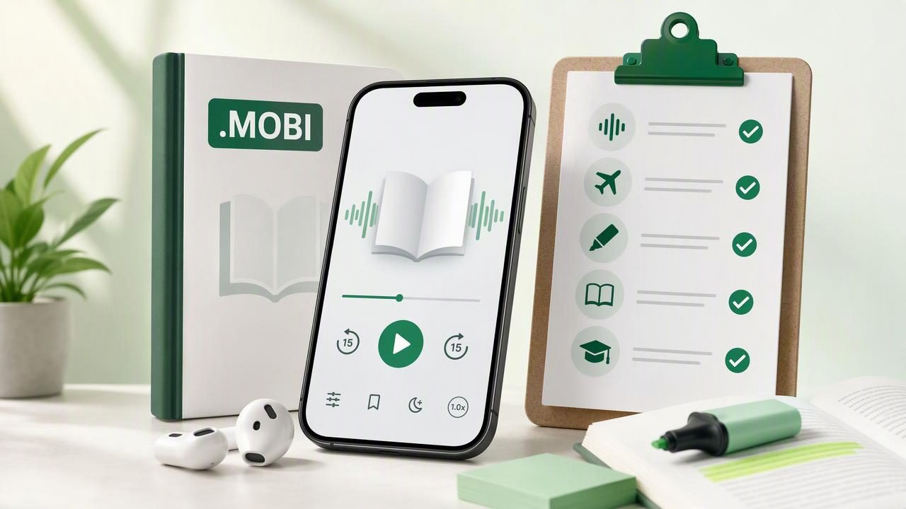 Listen to a MOBI Book: Study Listening App Checklist