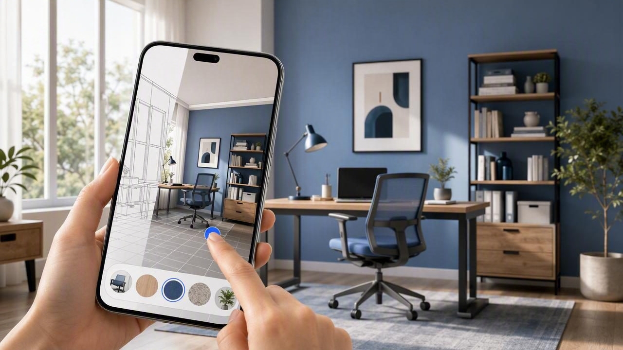 Create a Home Office Concept With a Room Makeover App
