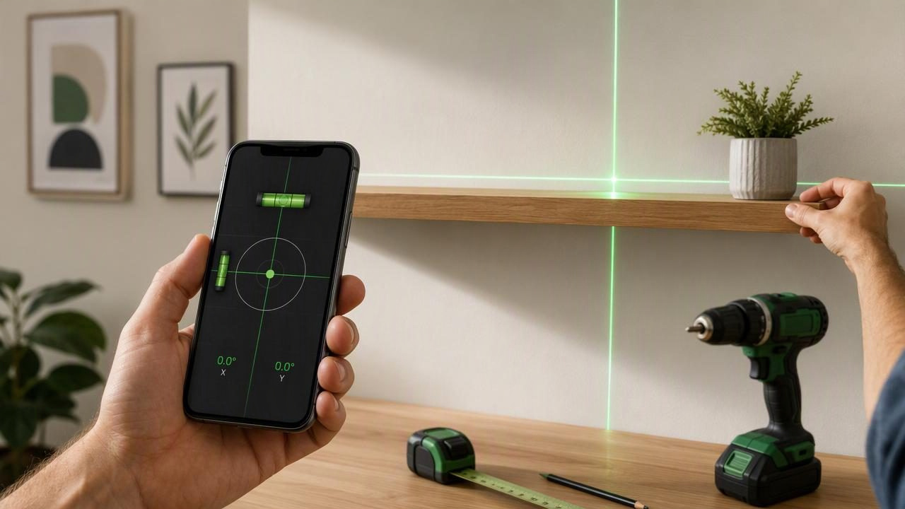 Laser Projection Level App: Align DIY Work With an iPhone