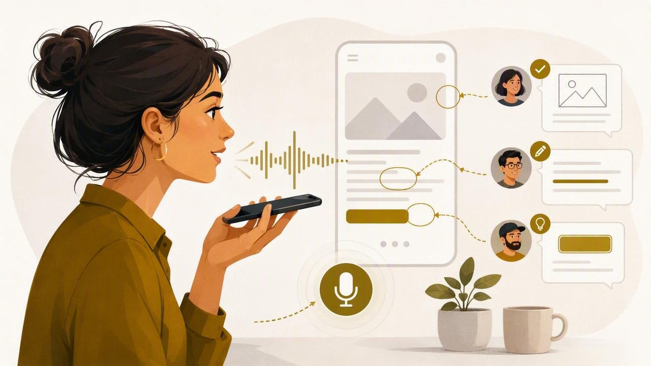 Cómo escribir feedback de diseño por voz sin perder precisión