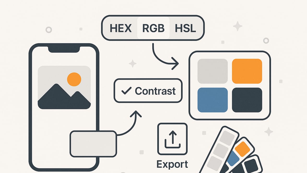 Color Palette iOS Workflows: Capture, Convert, and Export