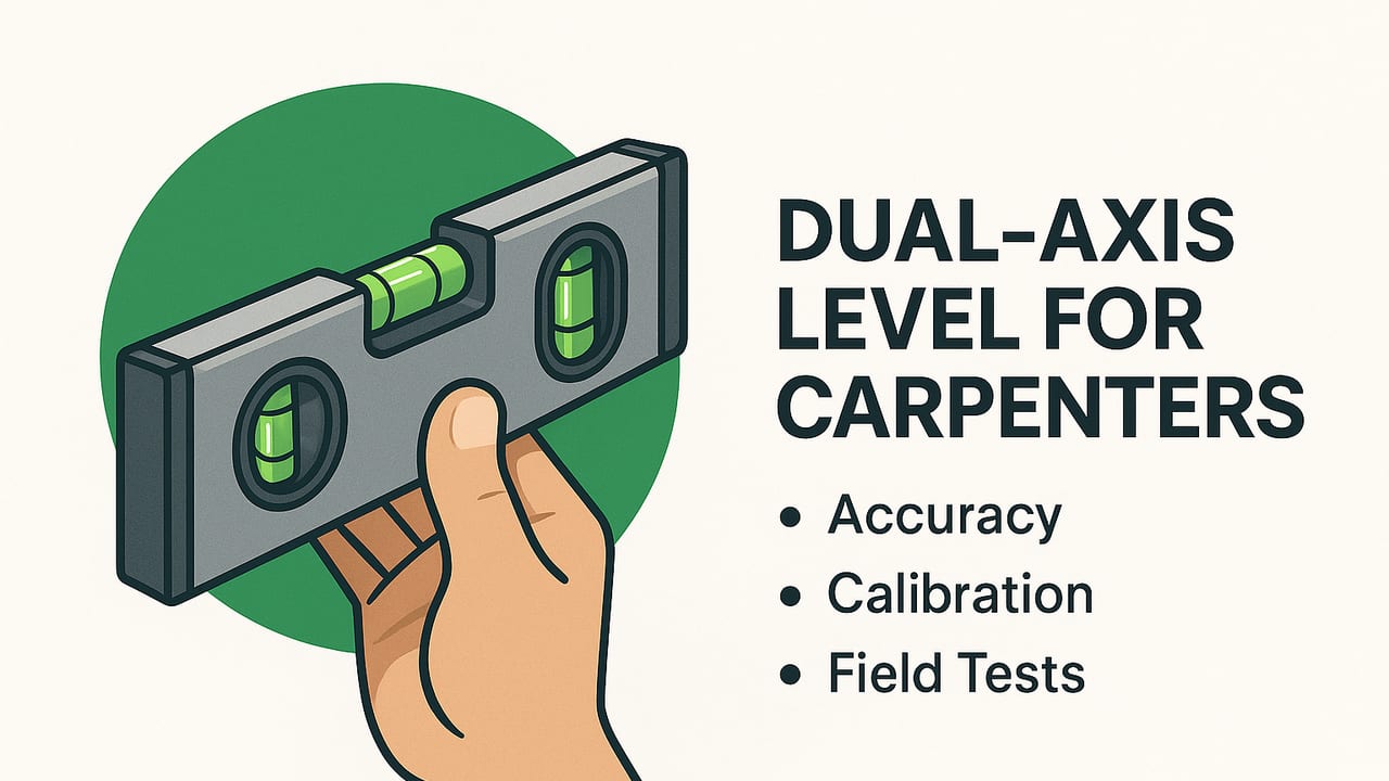Dual‑Axis Level for Carpenters: Accuracy, Calibration, and Field Tests