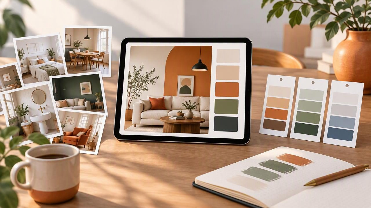 How to Organize Visual Inspiration With an Interior Color Palette App