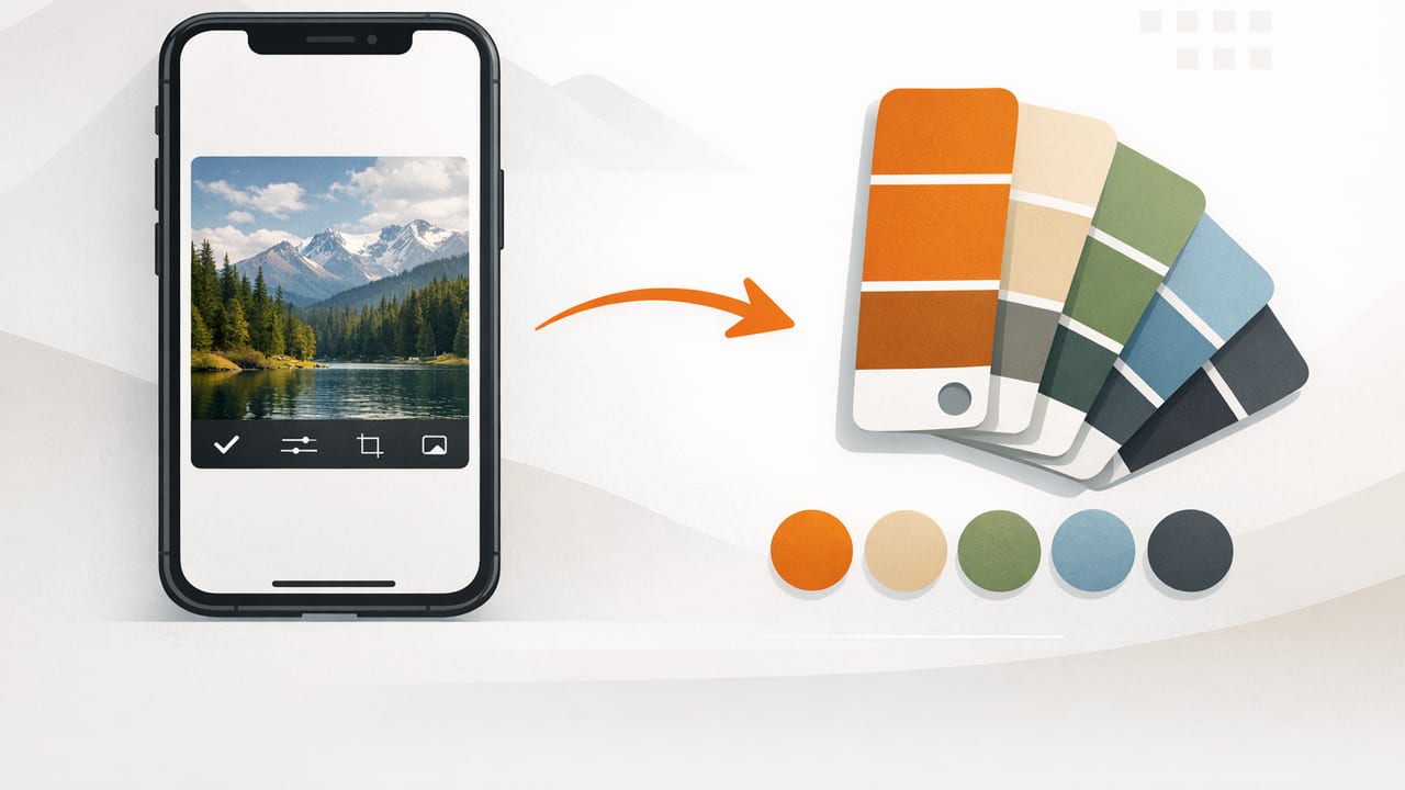 How to Generate a Palette From a Photo on iPhone (Clean Workflow)