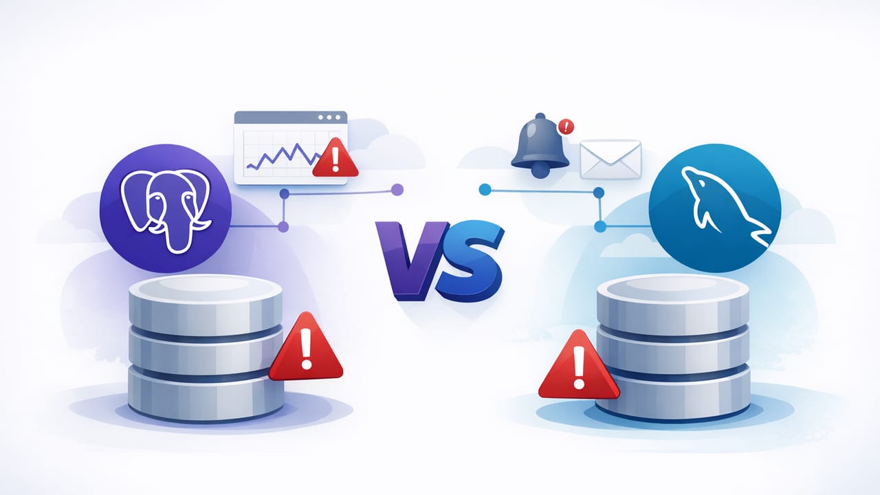 Postgres vs MySQL Alert Setup: Practical Comparison and Examples