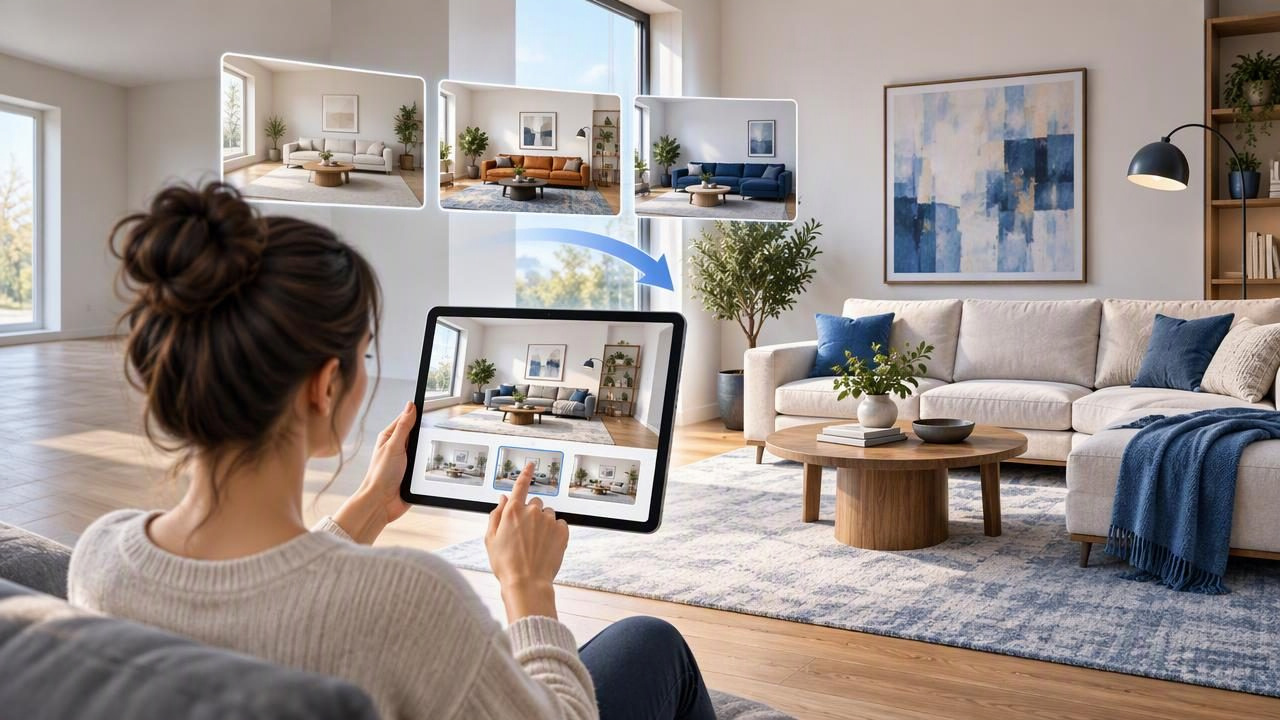 Redesign a Living Room With a Virtual Staging App