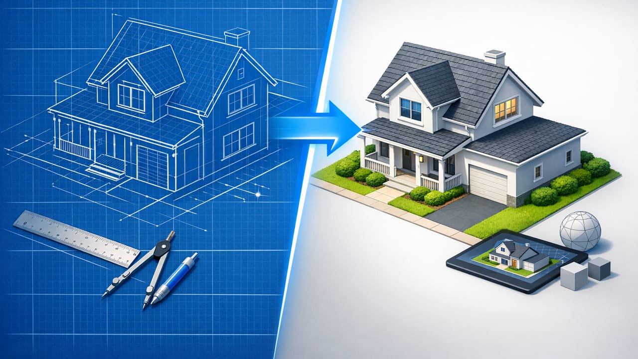 Blueprint to 3D: An Accuracy-First Workflow for Clean 3D Renders