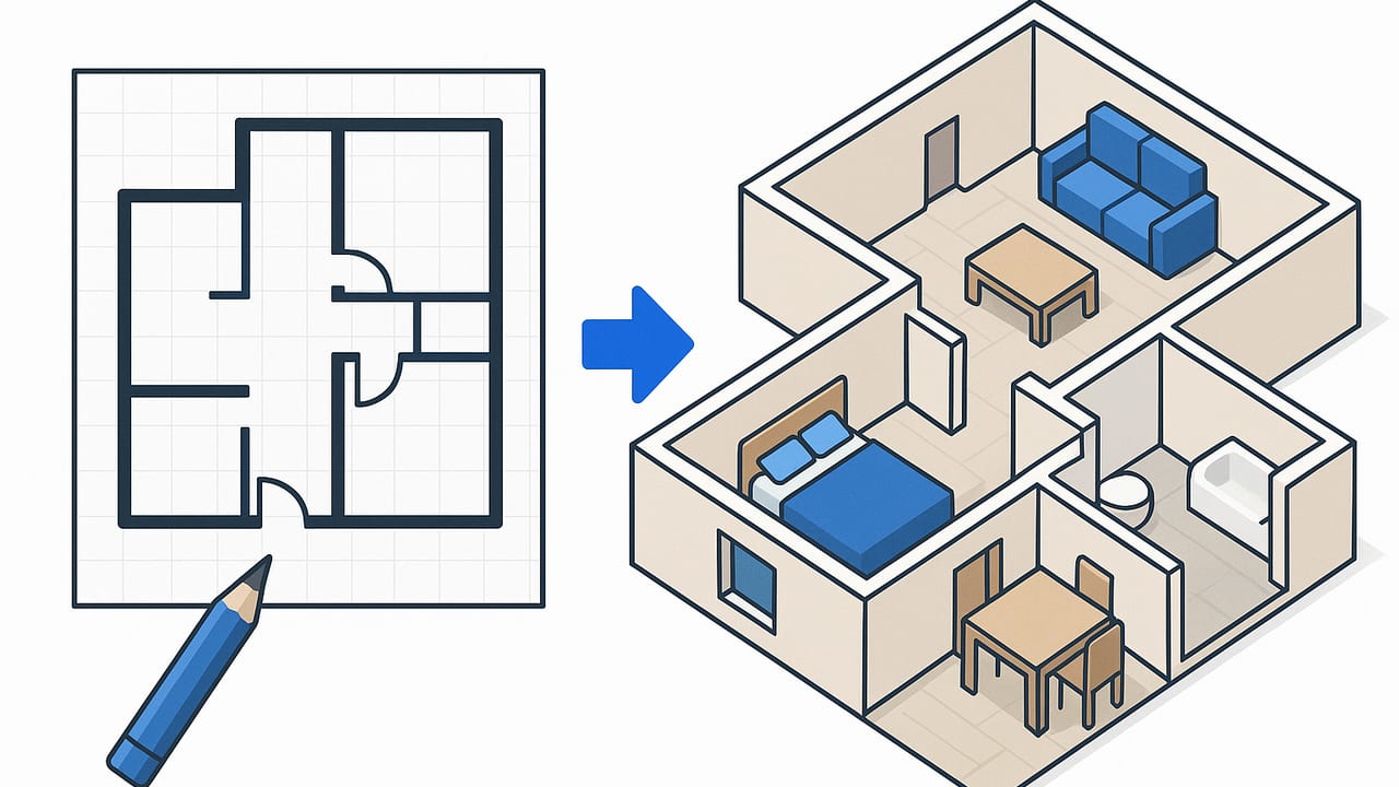 Mastering 3D Floorplans: From 2D Sketch to Stunning Render