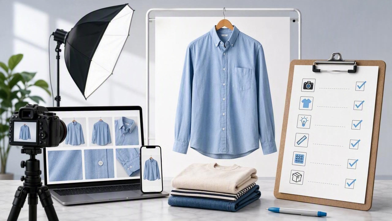 Product Photography Checklist for Clothing Listings That Convert