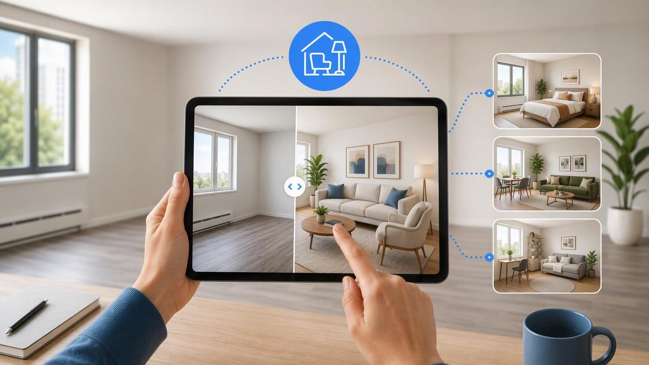 Best Virtual Staging App to Visualize a Rental Makeover
