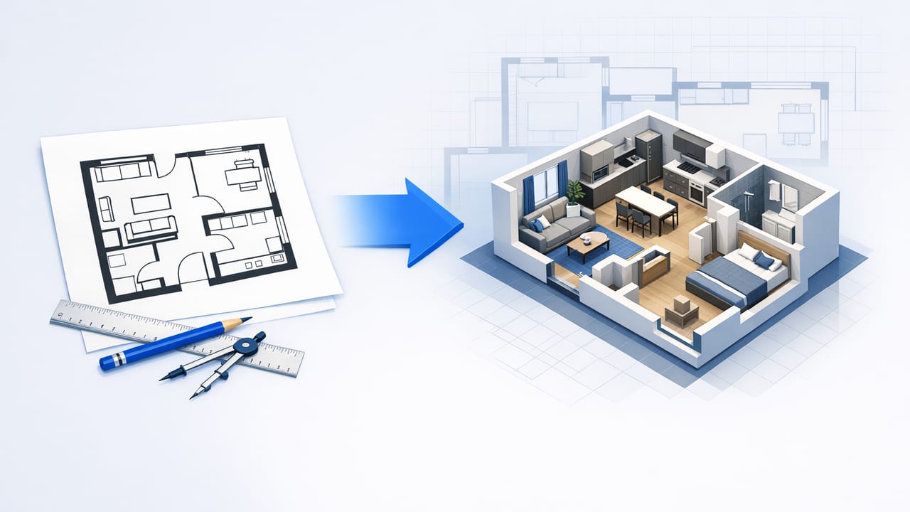 AI Floor Plan to 3D: How to Get Accurate Renders From Any Layout