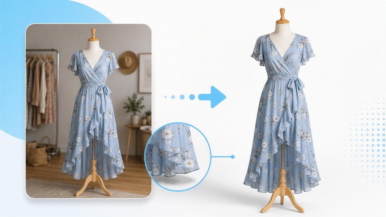 How to Remove Distracting Backgrounds From Dress Photos (Clean, Pro Look)