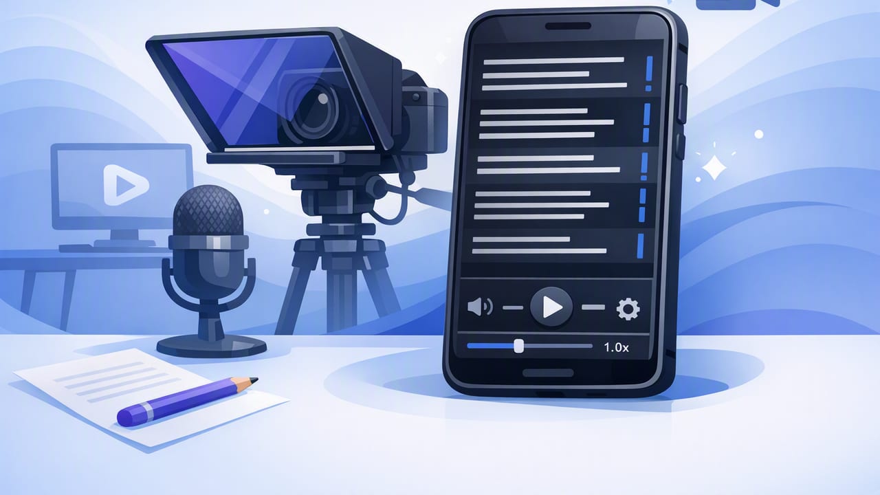 Teleprompter App Workflow: Script to Subtitled iPhone Video