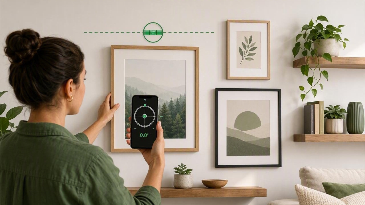 How to Get Level Wall Decor With an Inclinometer App