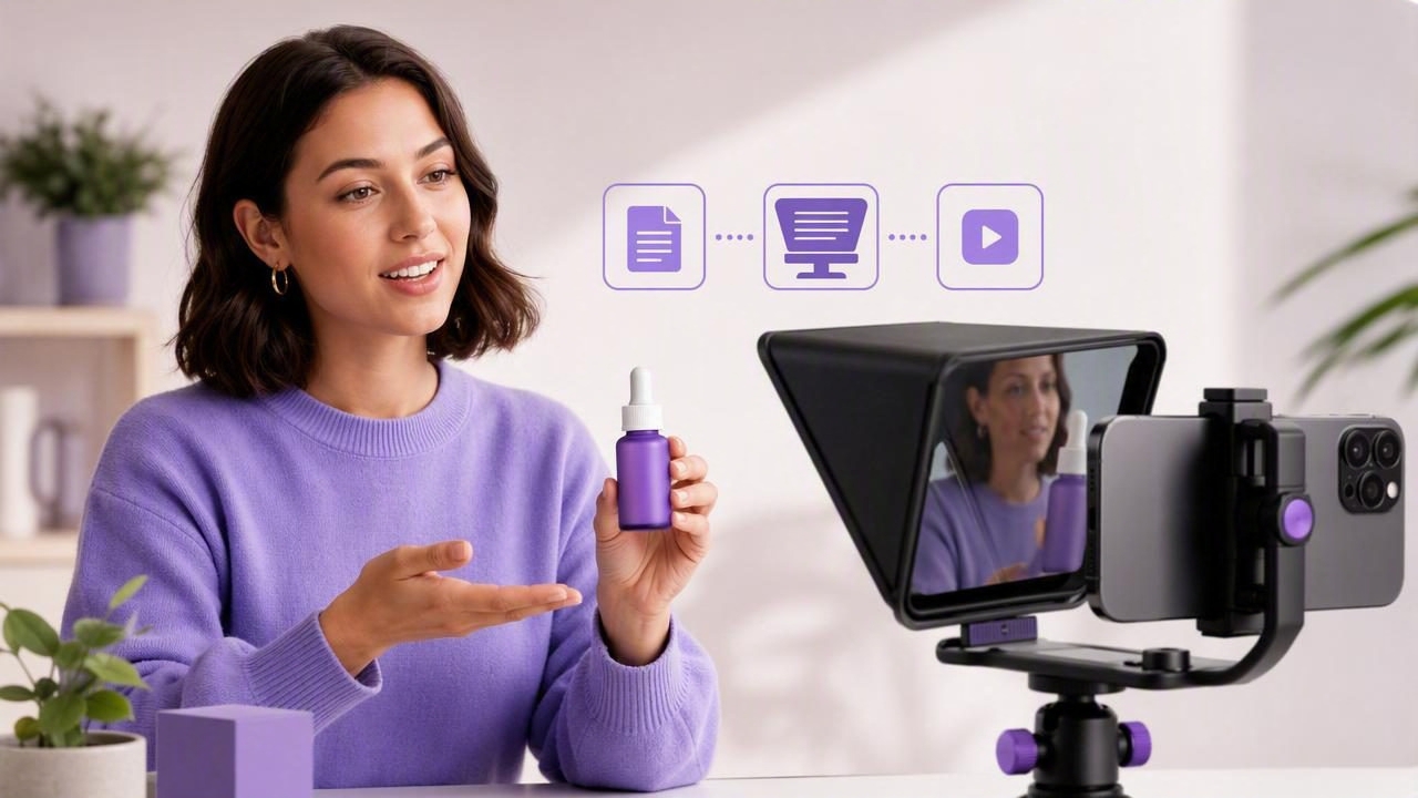 Best iPhone Teleprompter App to Create a Product Demo
