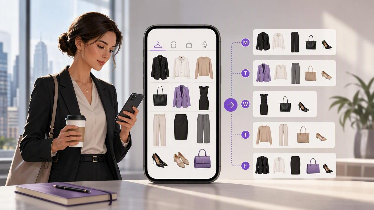 Digital Closet App for Busy Professionals: A Weekly Outfit System