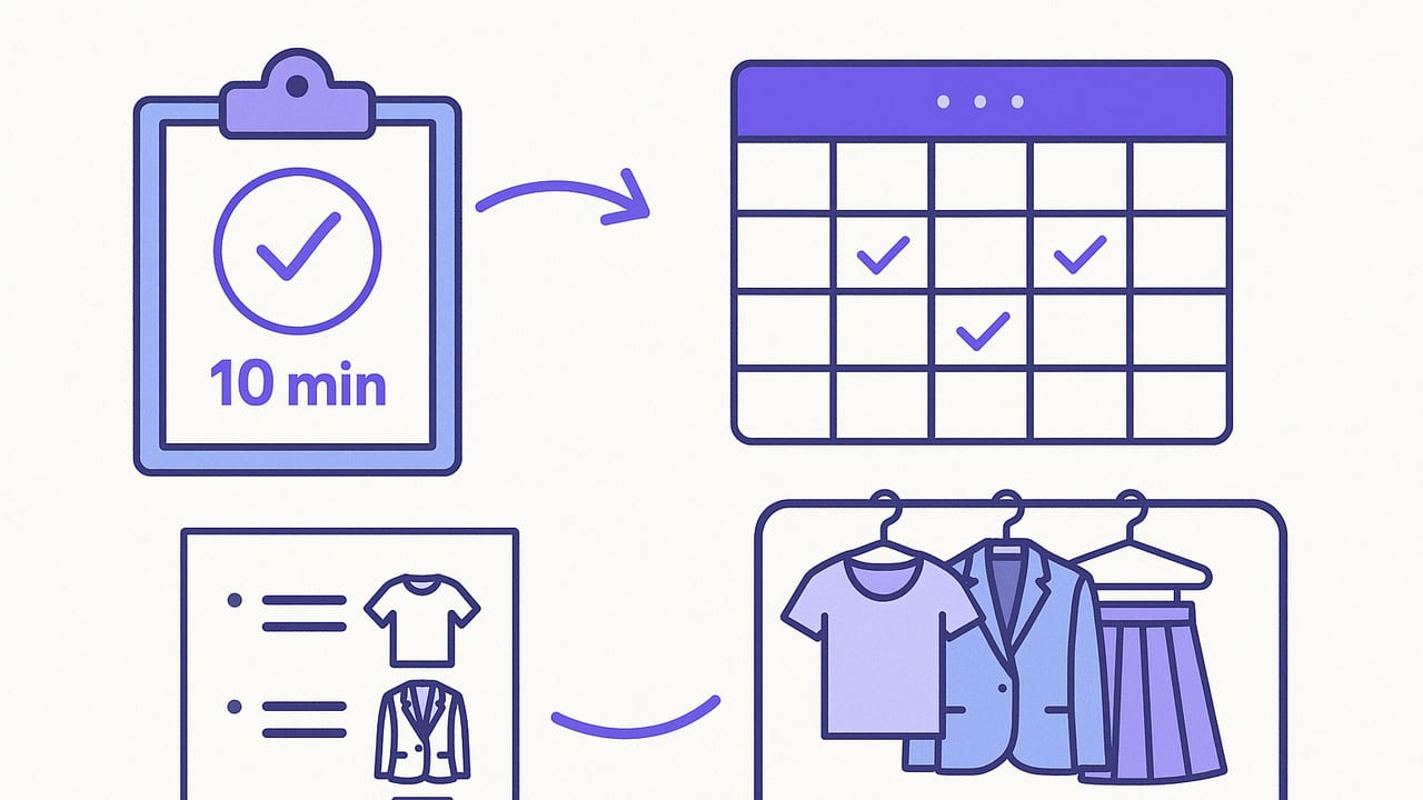How to Plan Daily Outfits Easily: A 10‑Minute System