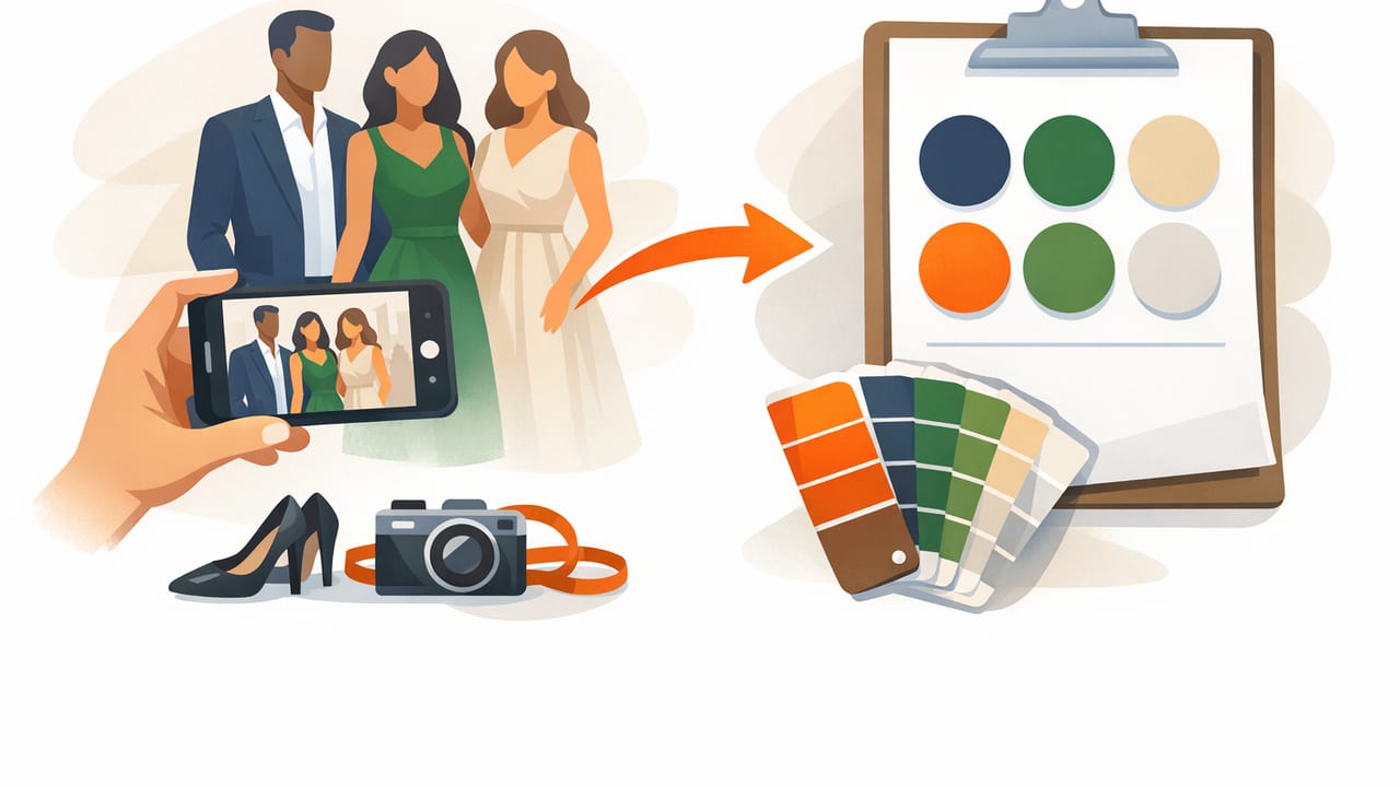 How to Build a Last-Minute Event Palette From Guest Attire