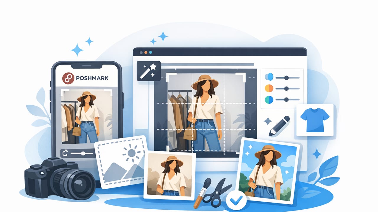 Poshmark Photo Editor Guide: Make Clothing Listings Look Pro