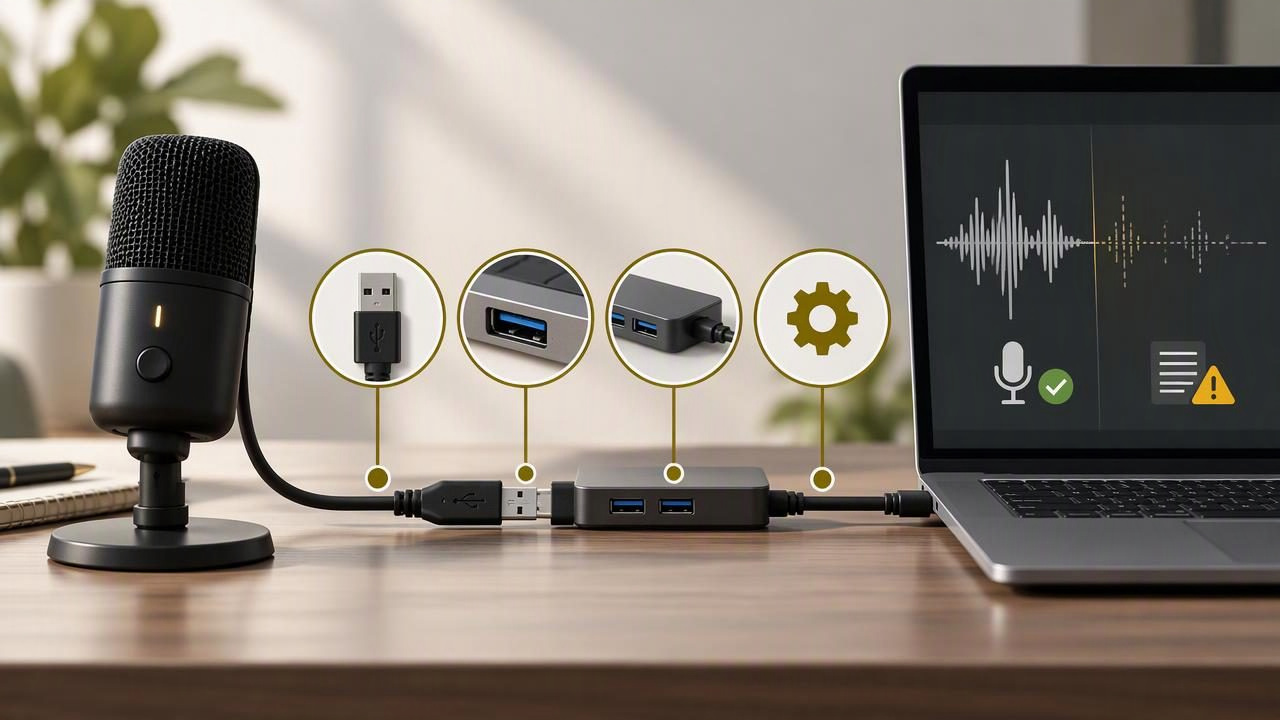 How to Trace Intermittent Dictation Audio to a USB Connection