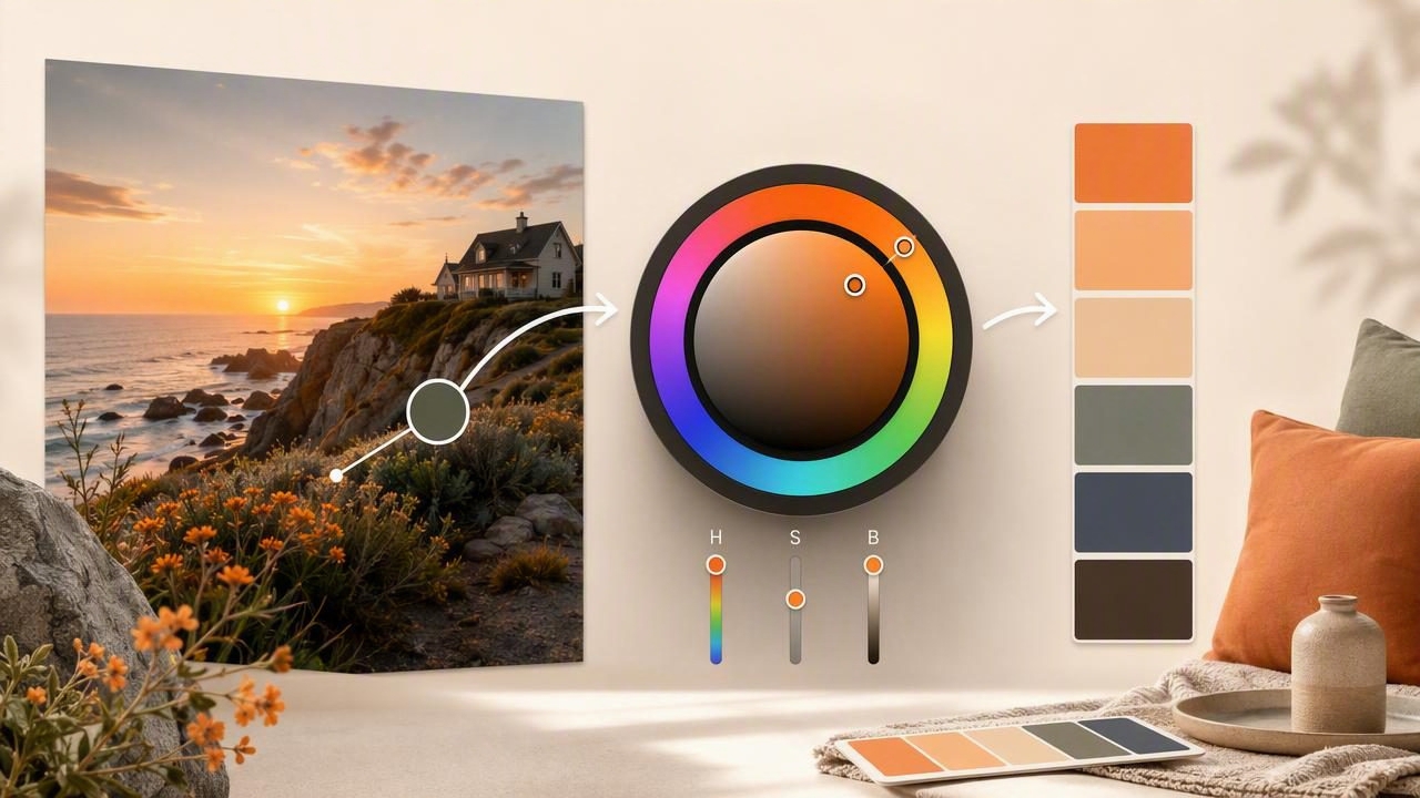 Turn Camera Images Into Palettes With an HSB Color Picker