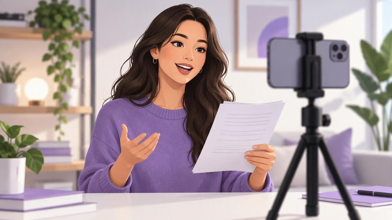 How to Read a Script While Recording on iPhone