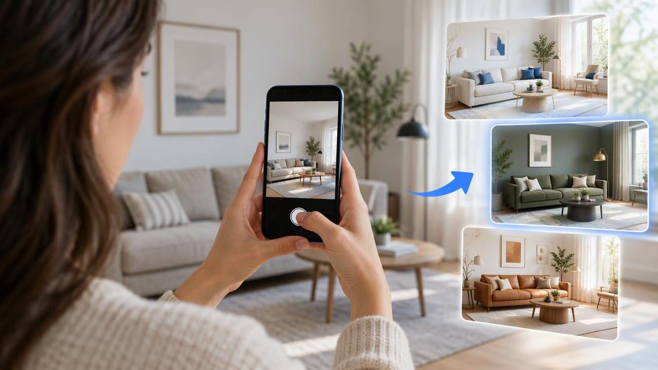 How to Use a Design Ideas App to Review a Room Photo