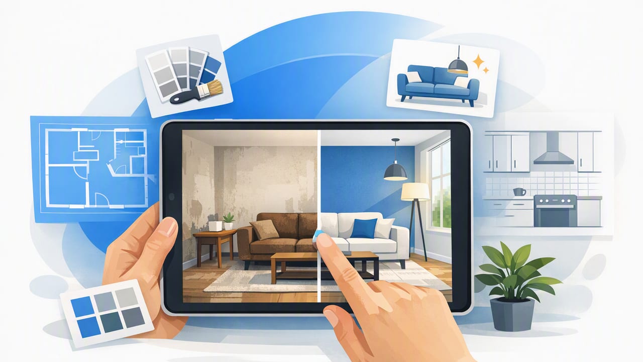 How to Get Remodel Previews From a Floor Plan (No 3D Software)