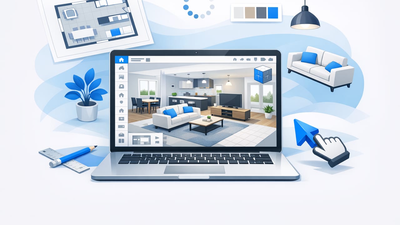 Open Concept Living Room 3D Planner: Layout Rules That Actually Work