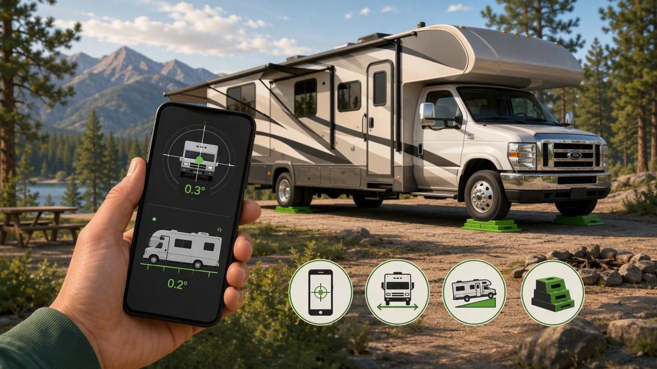 RV Leveling at the Campsite Using Your Smartphone (Step-by-Step)