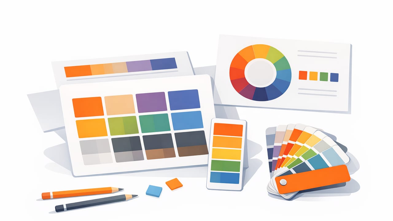 Color Palette Layouts for Designers: Swatches, Grids, Stripes & More