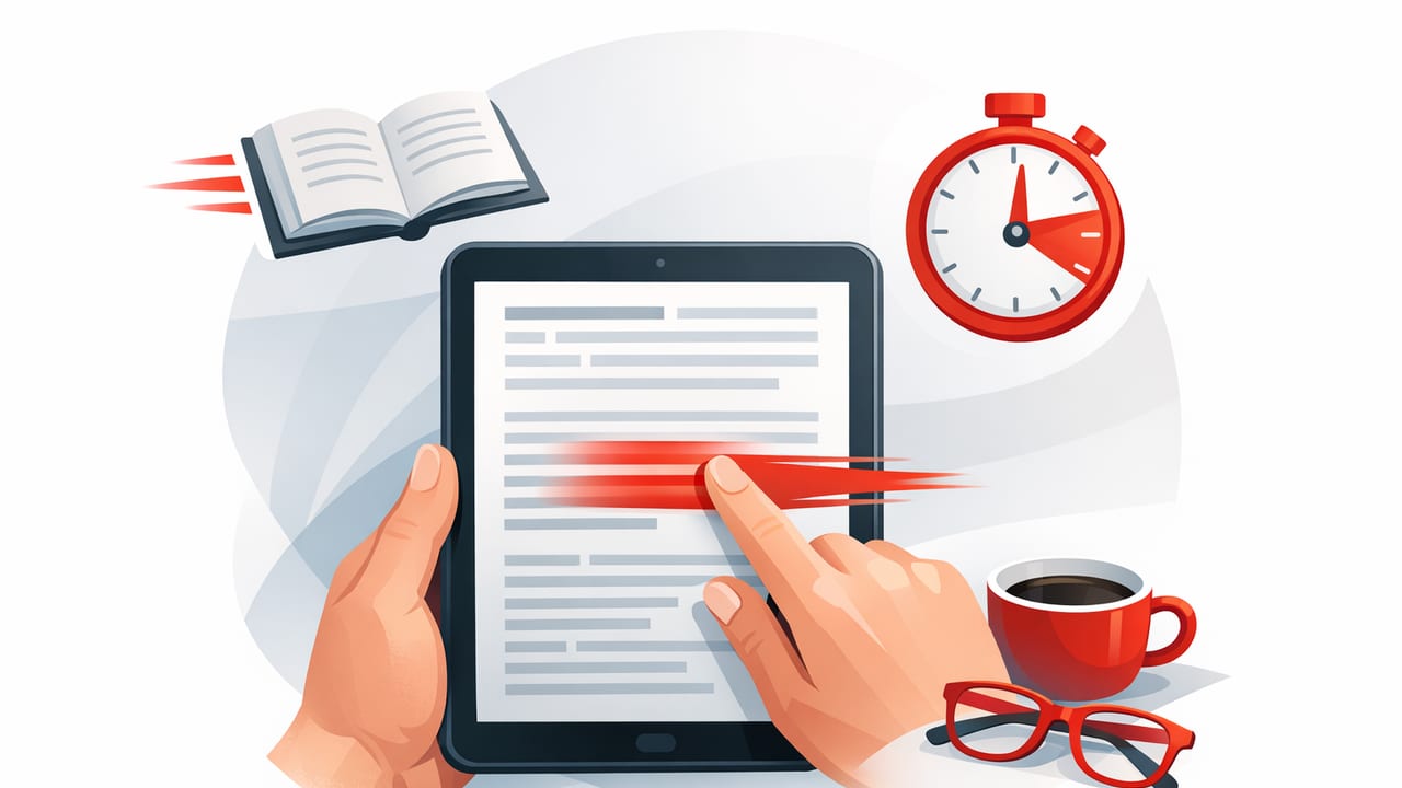 Speed Reading on iPad: Setup, Techniques, and a Focused Routine