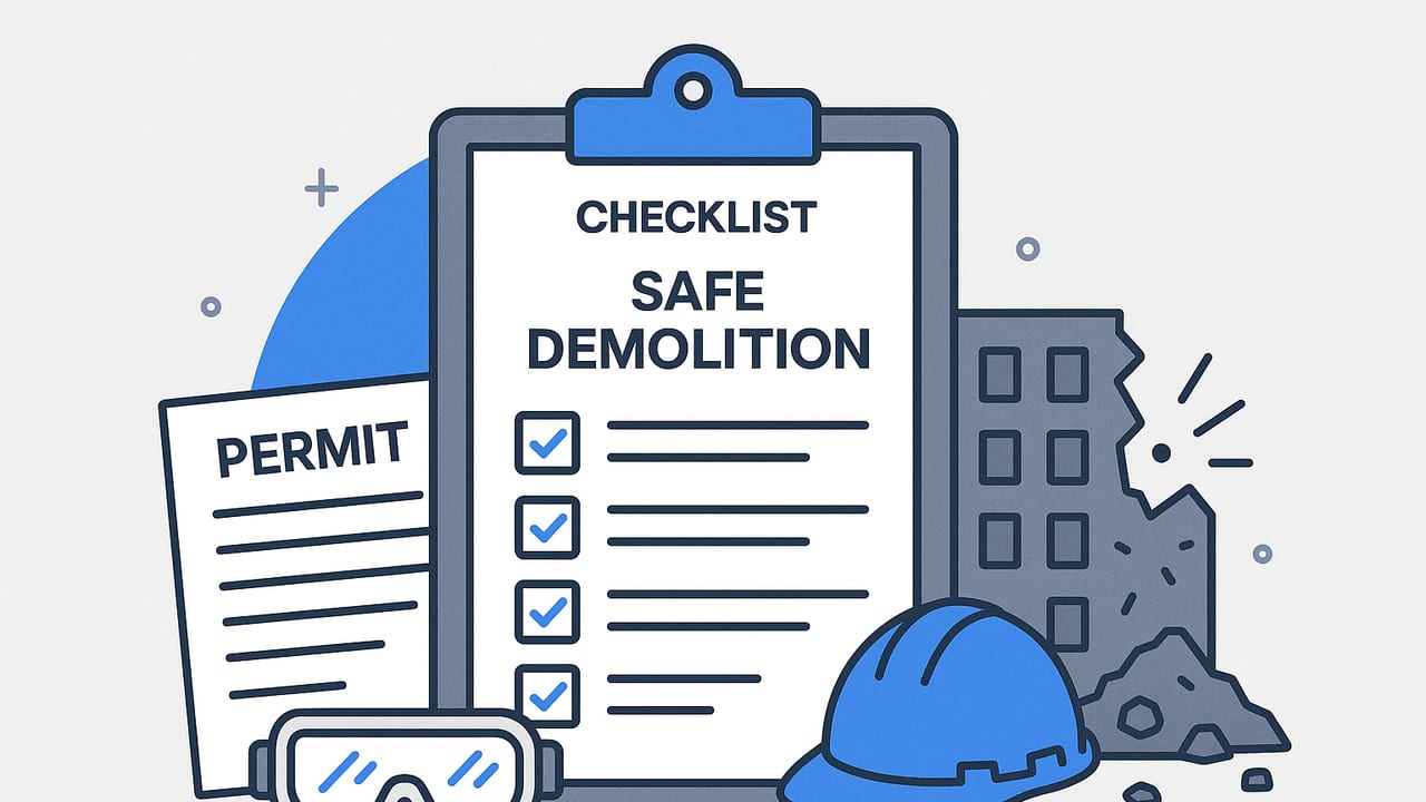 Safe Demolition Checklist: Plan, Permit, Protect, Proceed