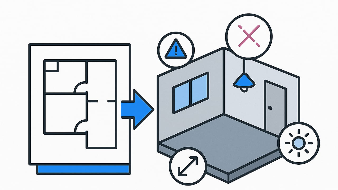 Troubleshooting Floor Plan to 3D: Fix Scale, Walls, Lighting