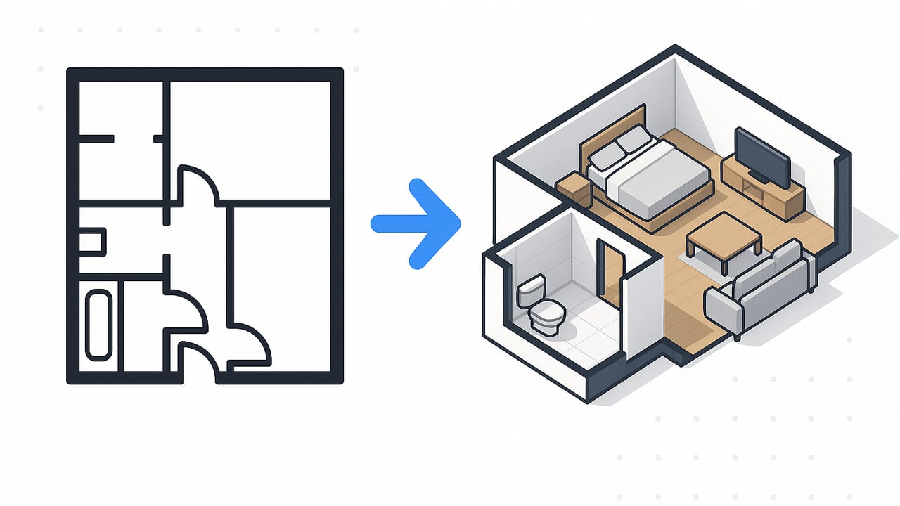 How to Turn a Black and White Floor Plan into 3D: Pro Guide