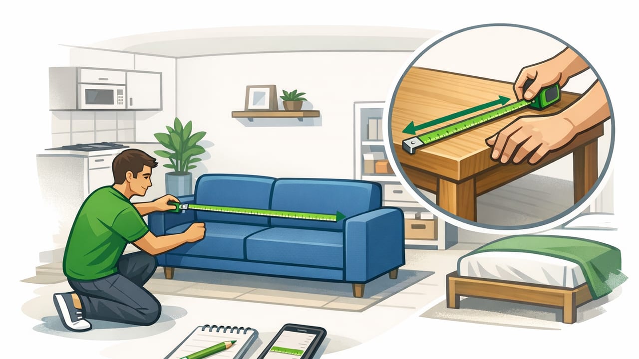 How to Measure Furniture Length for a Small Apartment (No Guesswork)
